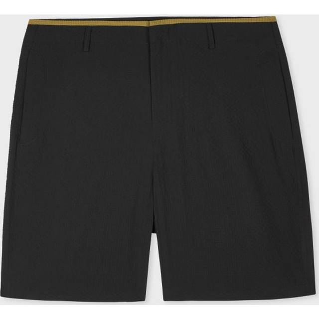 PS PAUL SMITH Bubble Seersucker Shorts - Black, Black, Size 32, Men