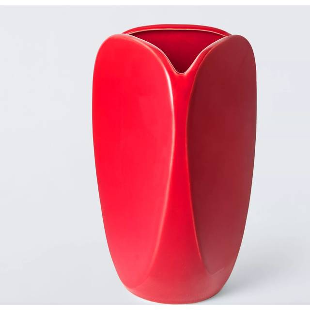 John Lewis X Collagerie Stoneware Vase, Red