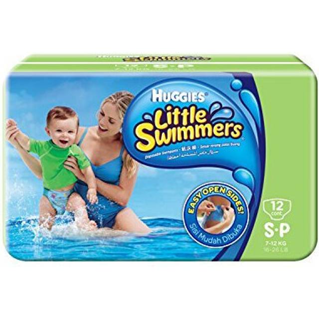 Huggies Little Swimmers Disposable Swim Nappies Size 3-4, Pack of 12
