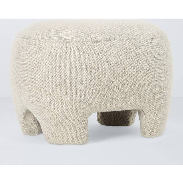John Lewis ANYDAY Elephant Footstool, Natural Boucle