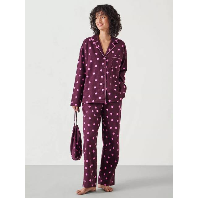 HUSH Amita Polka Dot Flannel Pyjama Set