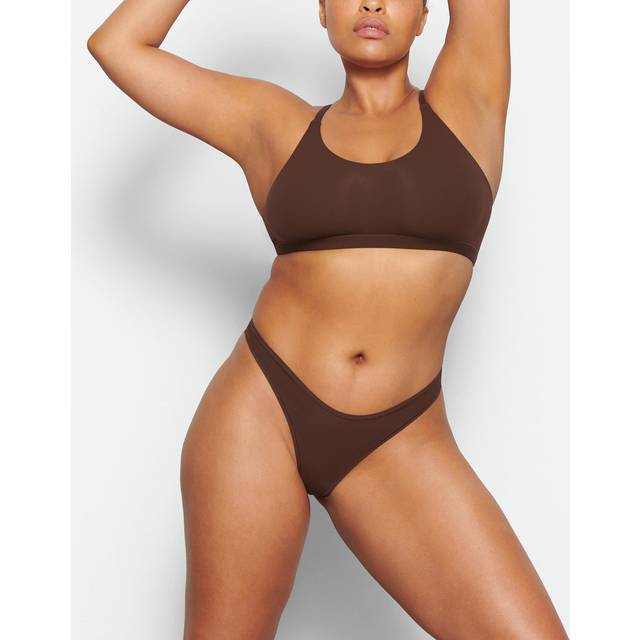 SKIMS Racerback Scoop Bralette | Deep Neutral | 3XL | Fits Everybody - Cocoa