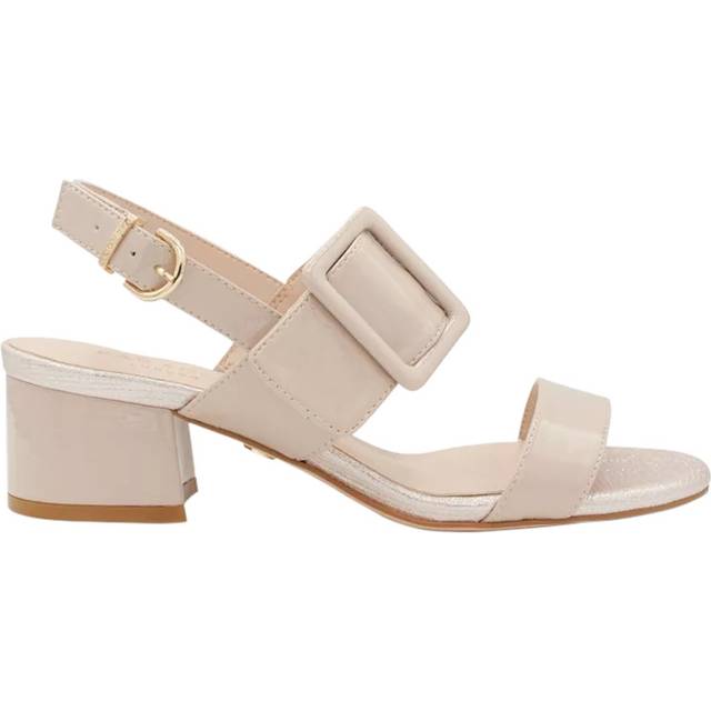 Paradox London Raquel Block Heel Sandals, Nude