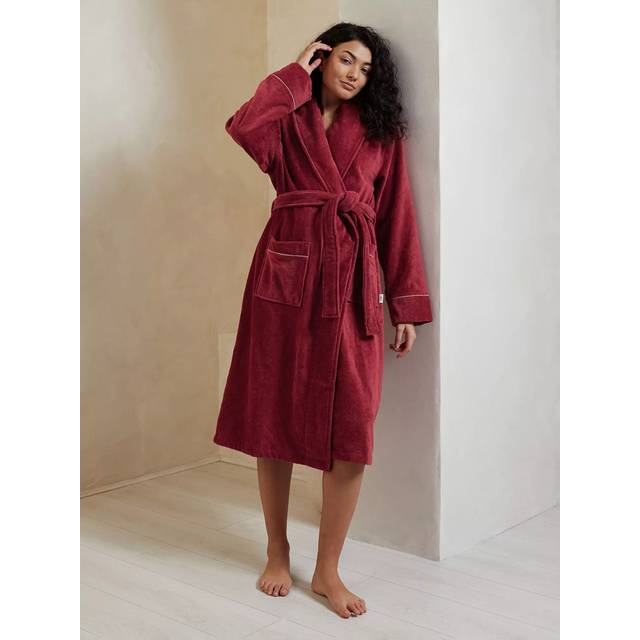 Chelsea Peers Towelling Satin Tipped Dressing Gown