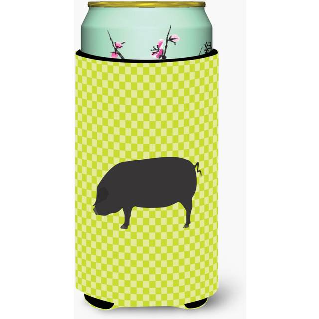 Caroline's Treasures Devon Large Black Pig Green Decorative Can Hugger  Tall Boy  Multicolor