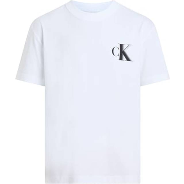 T-shirt droit imprimé en coton - Blanc - M