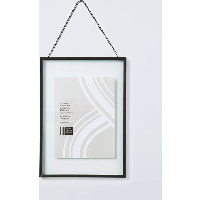 John Lewis Metal Hanging Photo Frame, A4 (21 x 30cm), Black