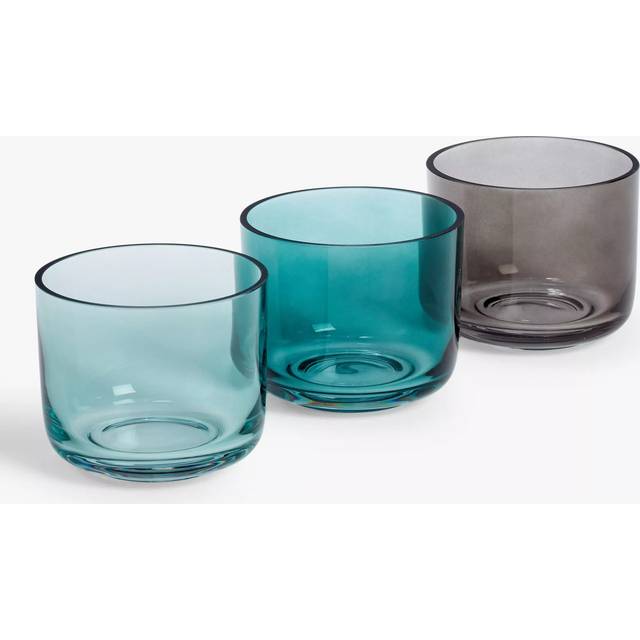 John Lewis Plain Glass Tealight Holders, Set of 3
