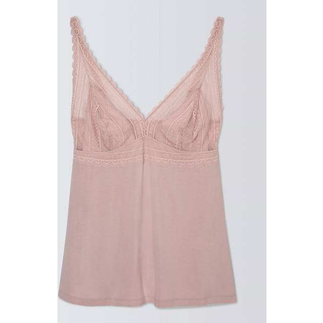 John Lewis Willow Cami Short Pyjama Set, Mauve Chalk
