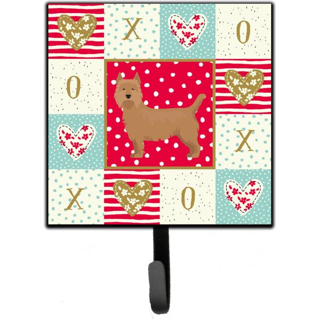 """""Caroline's Treasures Australian Terrier Love Leash or Key Holder hooks  Multicolor"""""
