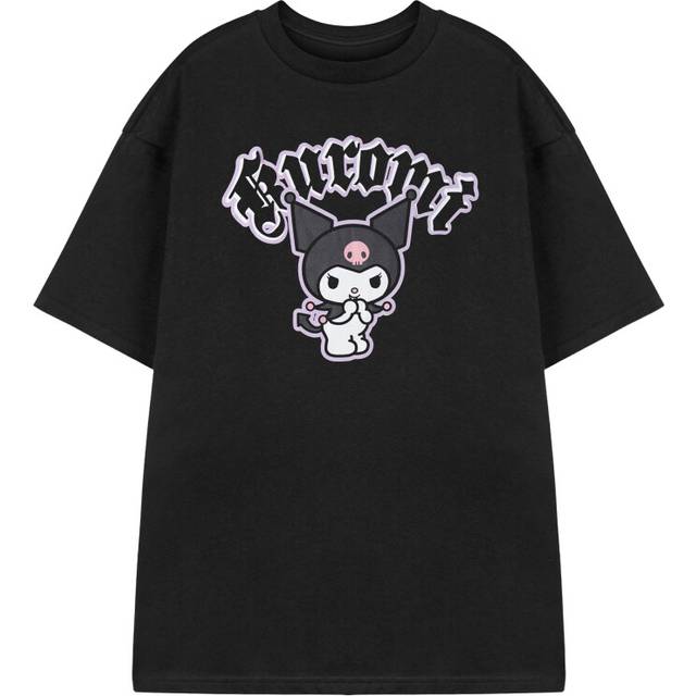 (Small) Hello Kitty Short Sleeved T-Shirt (Womens Black)