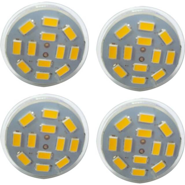 4X 6W GU4 LED Spotlight MR11 12 SMD 5730 570 DC 12V, Warm White