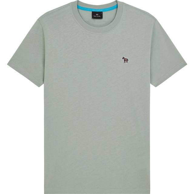 Paul Smith Mens Sage Regular Fit Zebra T-Shirt - Green - Large