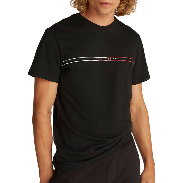 TOMMY JEANS Tjm Slim Entry Graphic Tee Ext |Svart |L