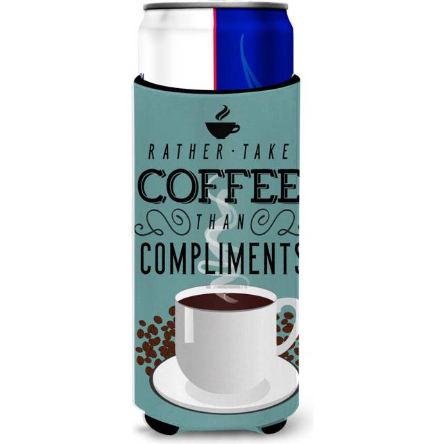 Caroline's Treasures Rather Have Coffee Sign Michelob Ultra Hugger For Slim Cans  Multicolor