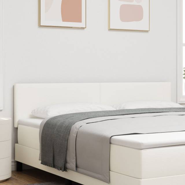 vidaXL Sänggavel Enkel Design Gräddvit 180 cm Vallmode