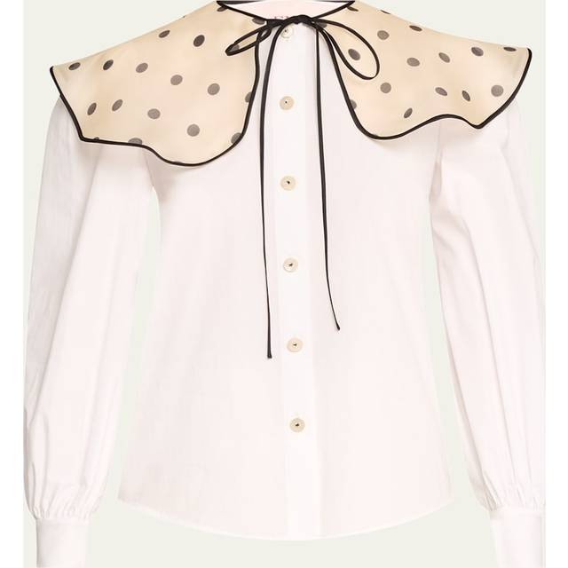 Valentino COTTON POPELINE SHIRT Woman WHITE 42