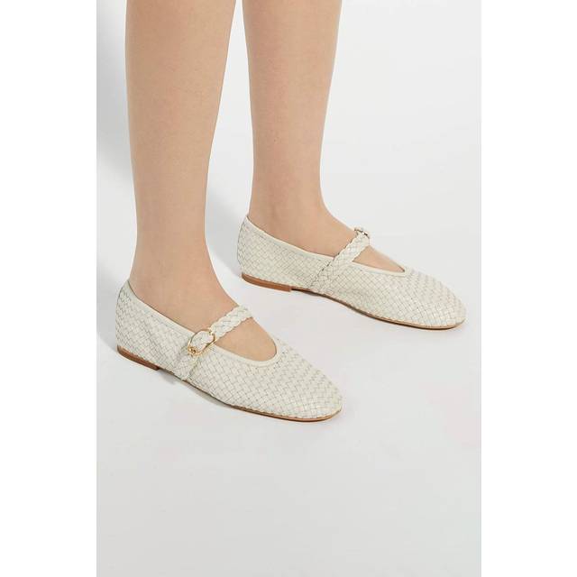 Dune Headline Woven Leather Ballet Flats