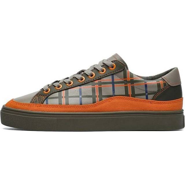 (WMNS) FILA Skate Shoes 'Gray Orange' F12W144305FFD - GRAY/ORANGE - 7.5