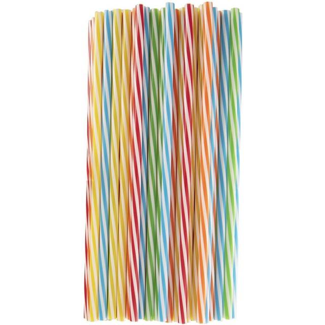 Återanvändbara Sugrör i Färger - 50-pack Polypropen
