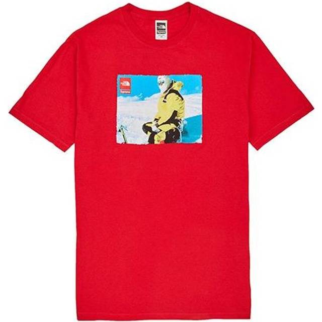 Supreme FW18 x The North Face Photo Tee Red Crossover Printing Short Sleeve Unisex SUP-FW18-1023 - XL