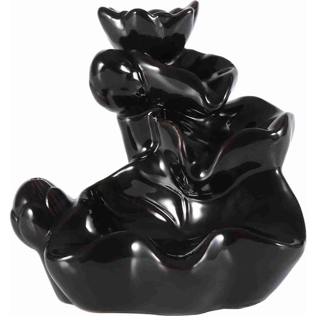 Ceramic Glaze Incense Burner Holder Stand Cones Backflow Censer Home