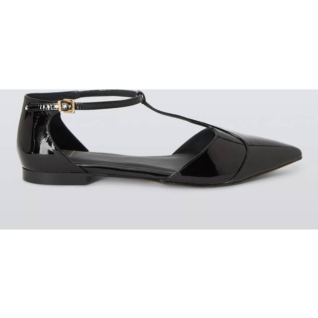 John Lewis Aldridge Smart T-Bar Pointed Toe Ballerina Pumps