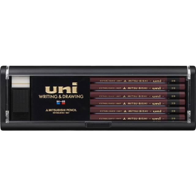 Uni Wooden Pencil - 2B - Box of 12 (U2B)