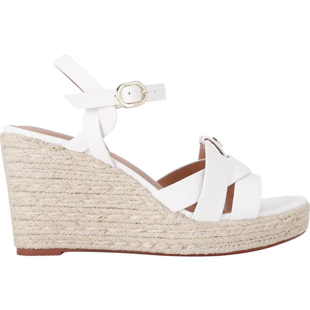 Carvela Bravo Wedge Heel Strappy Sandals, Natural Putty