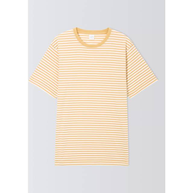 John Lewis Supima Cotton Regular Fit Crew Neck Stripe T-Shirt
