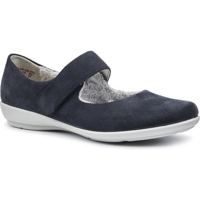 Hotter Treasure Womens Slippers Colour: Navy Suede, Size: 4