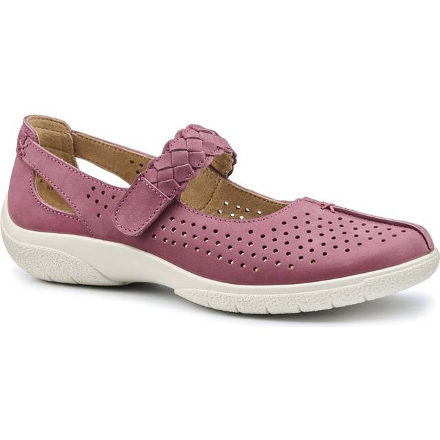 Hotter Quake II Womens Mary Jane Shoes Colour: Dark Rose Nubuck, Size: 5.5