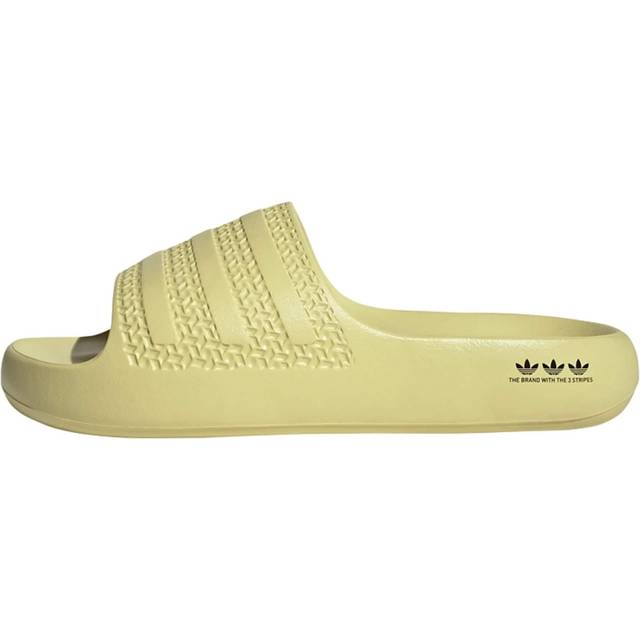 Adilette Ayoon Slides - Powder Yellow / Powder Yellow / Core Black - 11