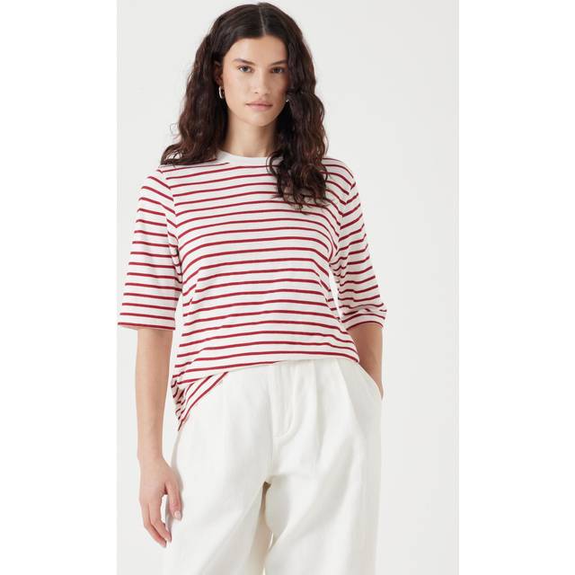 HUSH Sora Stripe Crew Neck T-Shirt