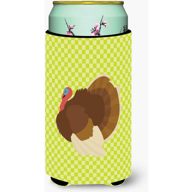 Caroline's Treasures French Turkey Dindon Green Decorative Can Hugger  Tall Boy  Multicolor