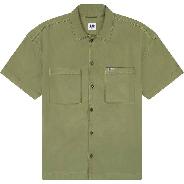Lee Cotton Regular Fit Machanic Shirt, Green