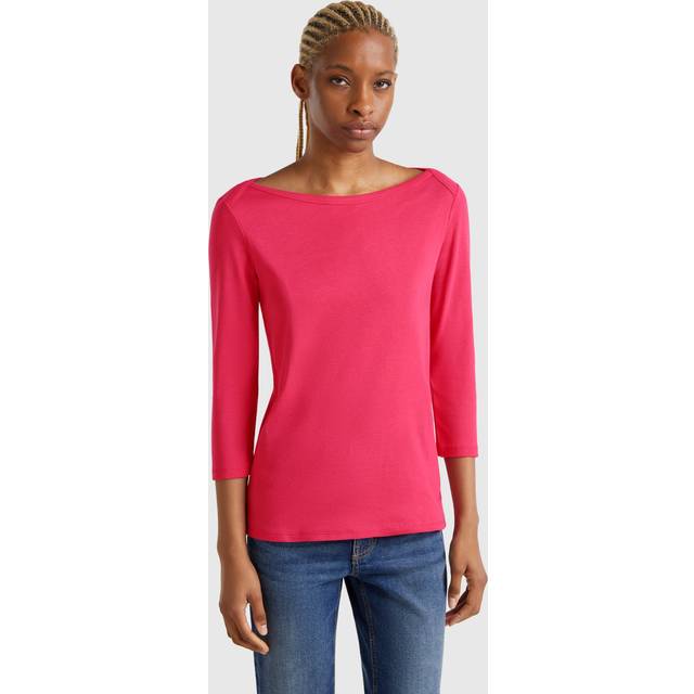 Benetton Boat Neck 3/4 Sleeve Top