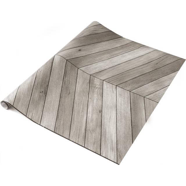 (15m) dc fix CHEVRON GREY sticky back plastic vinyl wrap film (67.5cm wide)