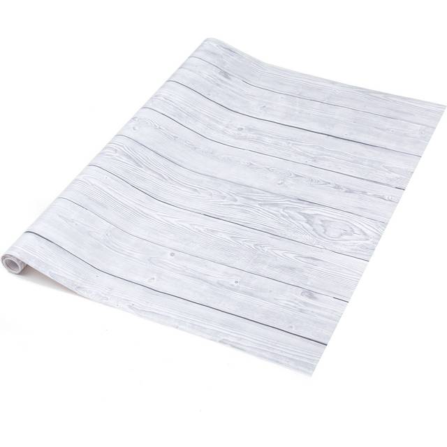 dc fix Shabby Wood Grey Self Adhesive Vinyl Wrap for Kitchen Doors and Worktops - Grey / 67.5cm x 5m