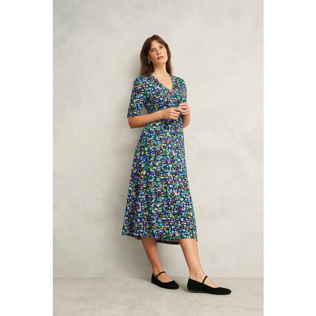 Hobbs Petite Coralie Ditsy Floral Dress, Multi