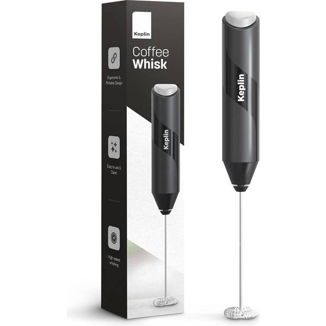 Keplin Handheld Milk Frother ,Stainless Steel Electric Coffee Stirrer