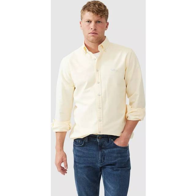 Gunn Oxford Sports Fit Shirt - LEMON - XXXL