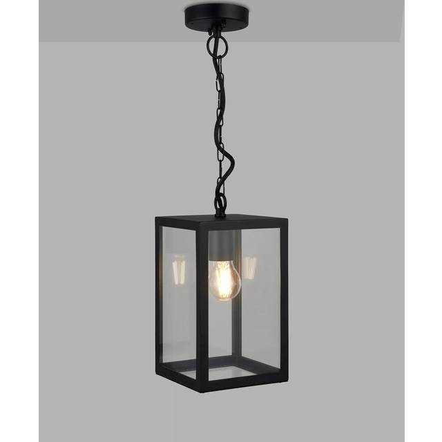 John Lewis Potter Pendant Outdoor Light, Black
