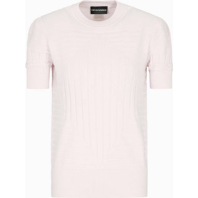 Jumper with ribbed and plain-and-purl knit