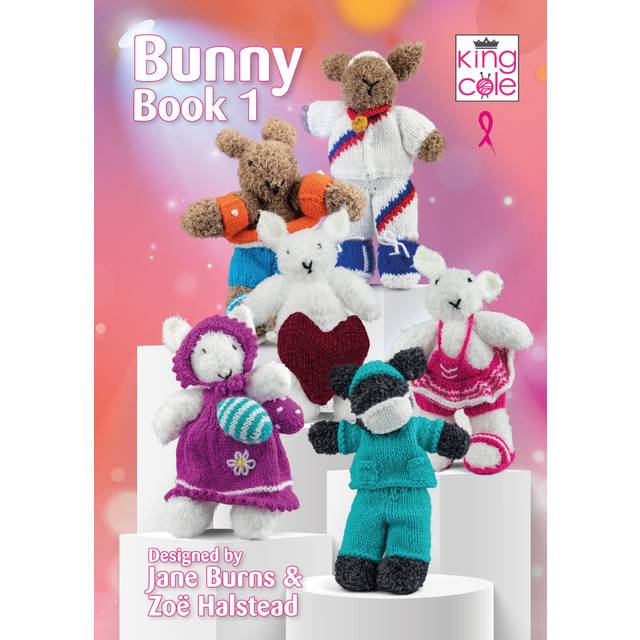 King Cole Bunny Book 1 - Rabbit Toys Knitting Booklet