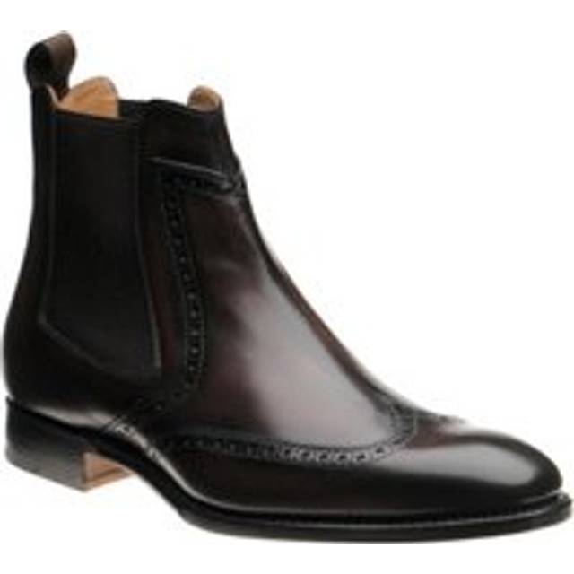 Herring Perry brogue Chelsea boots in Brown Calf - 11