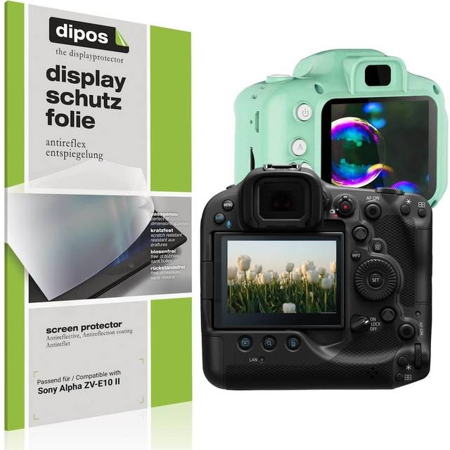 4x screen protector for sony alpha zv-e10 ii protection anti glare dipos