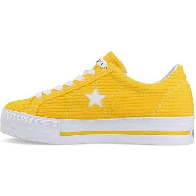 (WMNS) Converse MadeMe x One Star Platform Suede Ox 'Vibrant Yellow' - YELLOW - 6.5