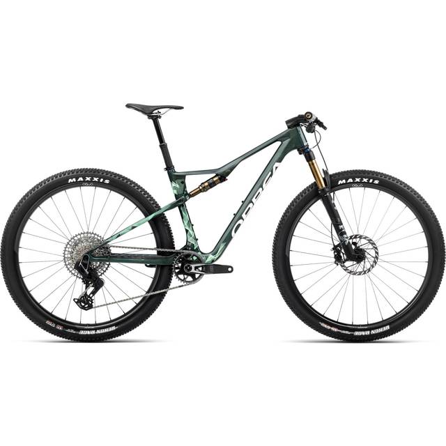 Orbea Oiz M-TEAM AXS | MTB Heldämpad 120/120 | Oft Forest Green / Green Mint