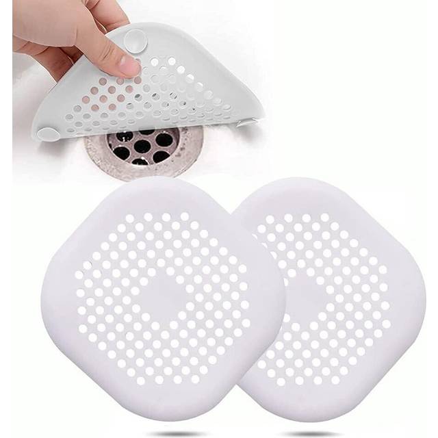 2Pcs Silicone Drain Cover, Kitchen Sink Strainer with Suction Cup, Bathtub Drain Cover Filter, Kitchen And Bathroom Sink Strainer.